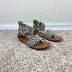 Pink & Pepper Gladiator Ankle-Strap Flats